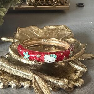 Red Hello Kitty Bangle Bracelet